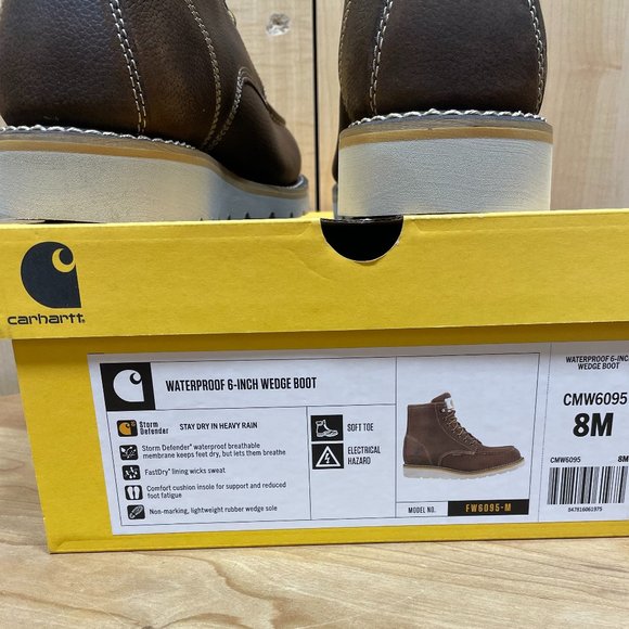 Carhartt Men's Waterproof 6" Wedge Boot NWT - Picture 5 of 5